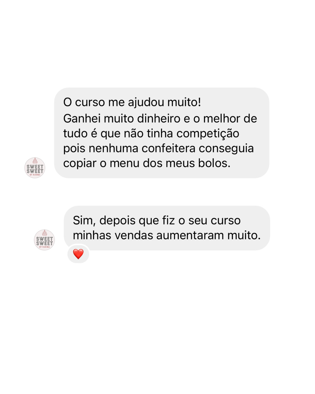 Depoimento de aluna: curso ajudou a ganhar dinheiro e aumentar as vendas sem concorrência
